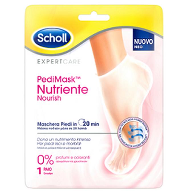 SCHOLL PediMask Nutriente Nourish Μάσκα Ποδιών Σε Μορφή Κάλτσας Με 0% Αρώματα & Χρωστικές 1 ζευγάρι