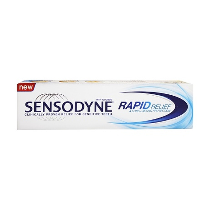 Sensodyne Rapid Relief – Οδοντόκρεμα που Ανακουφίζει Άμεσα από τον Πόνο 75ml