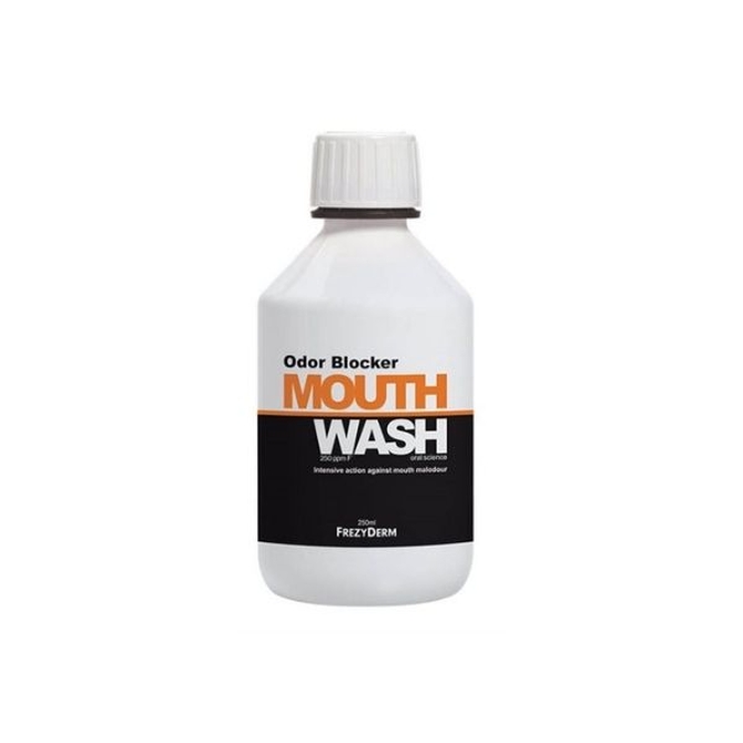 FREZYDERM Odor Blocker Mouthwash Στοματικό Διάλυμα Κατά Της Κακοσμίας Του Στόματος 250ml