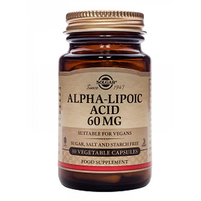 SOLGAR Alpha Lipoic Acid 60 mg Ισχυρό Αντιοξειδωτικό 30 δισκία