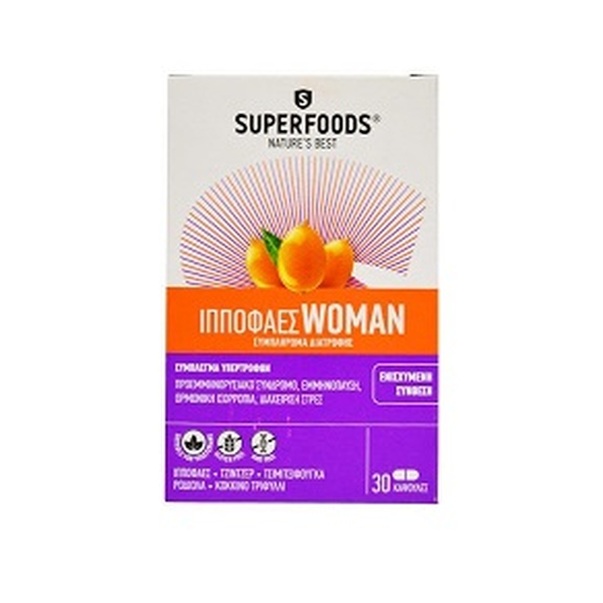 SUPERFOODS Ιπποφαές Woman 30 κάψουλες
