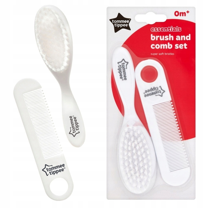 TOMMEE TIPPEE Σετ Bούρτσα & Xτένα Για Μωράκια Closer To Nature Ess Baby Brush & Comb 1τμχ