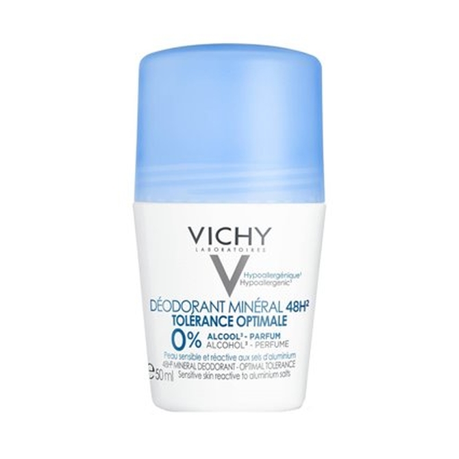 VICHY Deodorant Mineral Αποσμητικό 48H Χωρίς Άρωμα & Με 0% Αλκοόλ 50ml