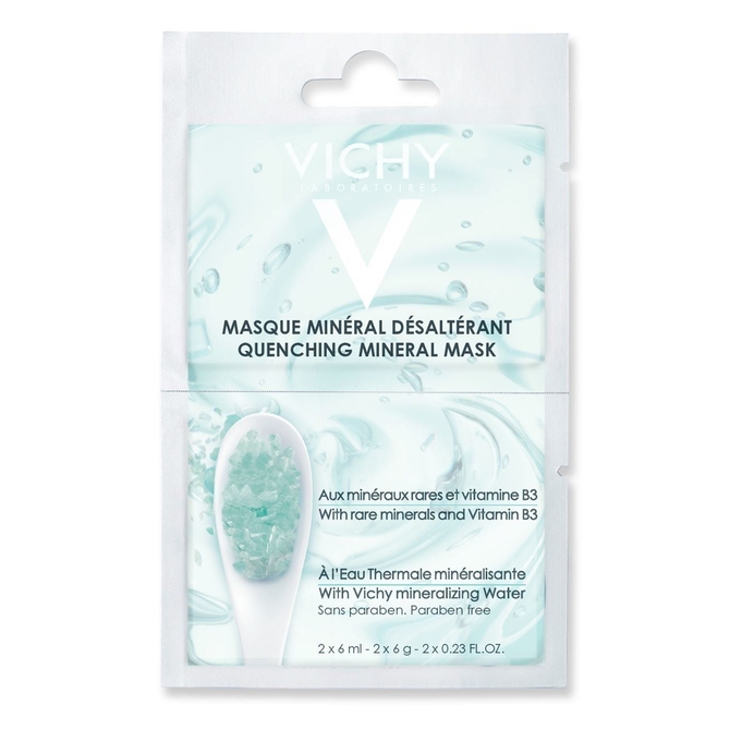 VICHY Mineral Mask Μάσκα Προσώπου Για Ενυδάτωση & Καταπράυνση 2x6ml