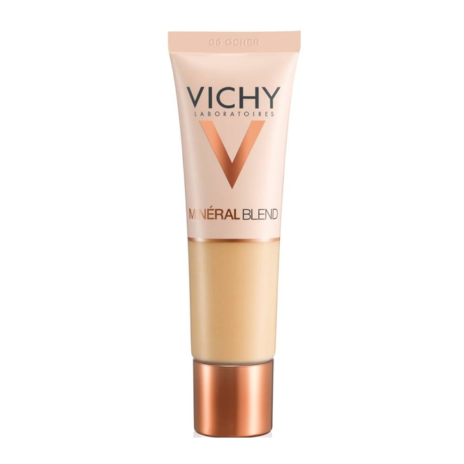 VICHY Minerlblend Ενυδατικό Make Up Fluid N 06 Ocher Με Υαλουρονικό Οξύ Διάρκειας Έως 16 Ώρες 30ml