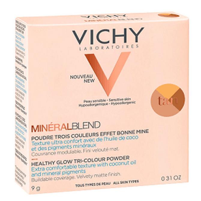 VICHY Mineralblend Τρίχρωμη Πούδρα Για Φυσική Λάμψη Σκούρα Απόχρωση (Tan) 9g