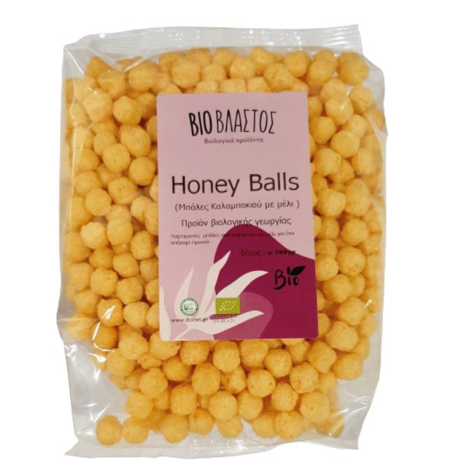 ΒΙΟΒΛΑΣΤΟΣ Honey Balls Μπάλες Καλαμποκιού Με Μέλι BIO 200gr