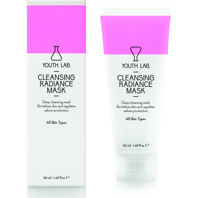 YOUTH LAB Cleansing Radiance Mask All Skin Types Μάσκα Καθαρισμού, Λάμψης & Μείωσης των Διεσταλμένων Πόρων 50ml